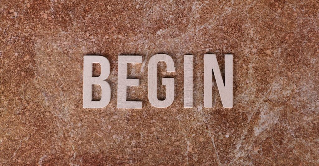 ブログアフィリエイトを始める第一歩を踏み出す初心者を励ますイメージ