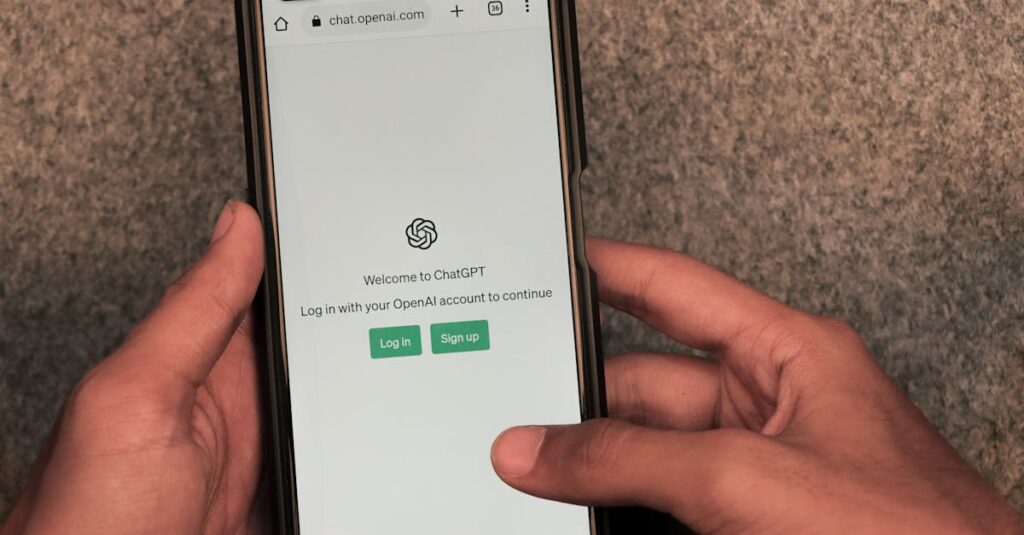 ChatGPTを使ってSNS投稿や動画台本を生成するビジネスを描いたイメージ。