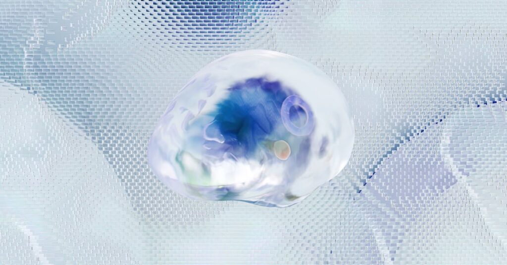 GoogleアナリティクスでブログのPVデータを確認しているブロガー。グラフや数値を見ながら改善を考えるイメージ。