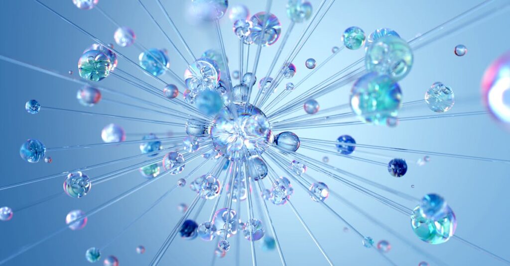 AI副業者同士がオンラインで情報交換やネットワーキングを行う様子を描いたイメージ。