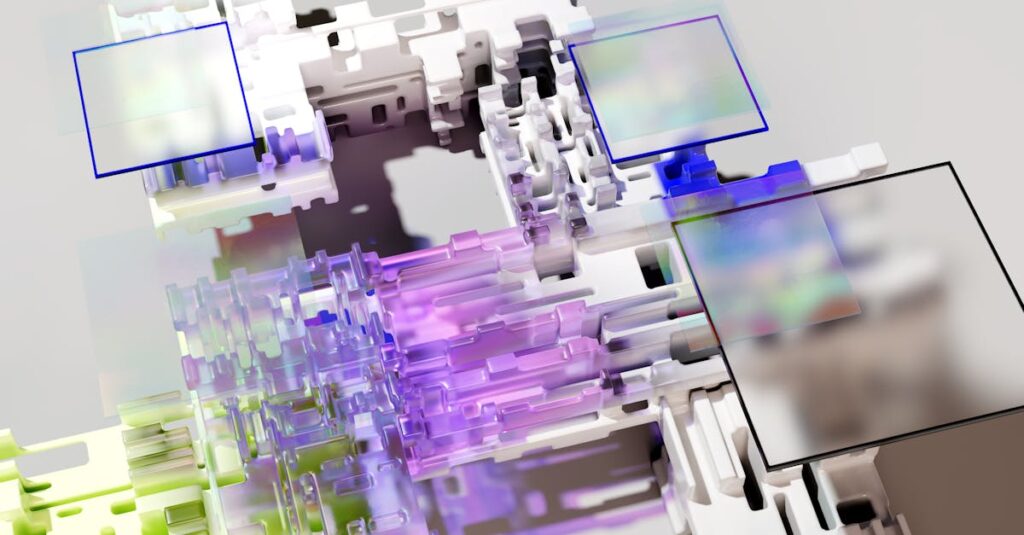 AIで生成されたアニメ風イラストの例。キャラクターや背景を自動生成して販売する副業を表現。