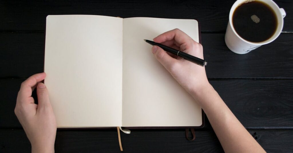 ブログの書き方に迷う人がテンプレートを使って効率的に執筆する様子を表すイメージ