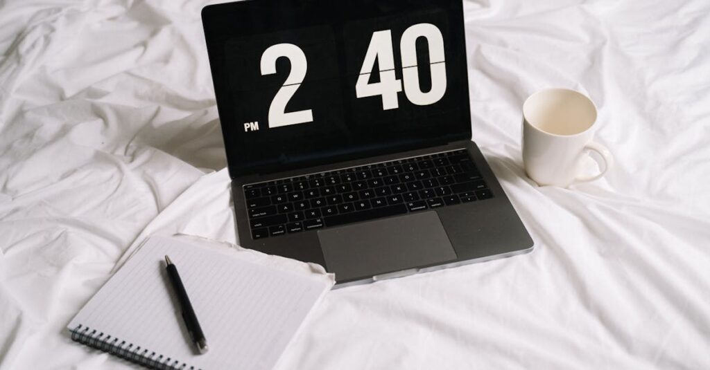 アフィリエイトブログ運営における日・週・月単位のタスク管理フロー図。