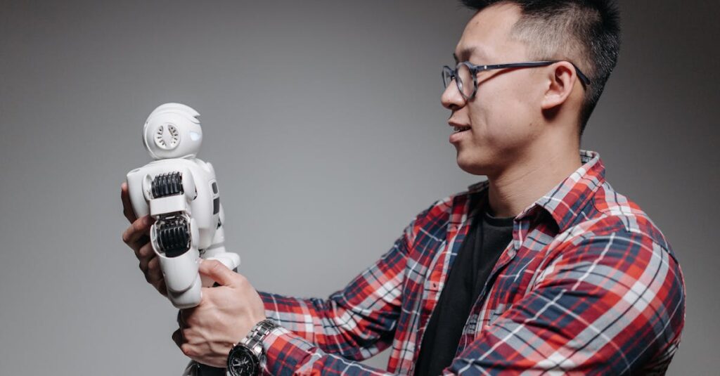 AI副業初心者が陥りやすい失敗の例を図解している場面